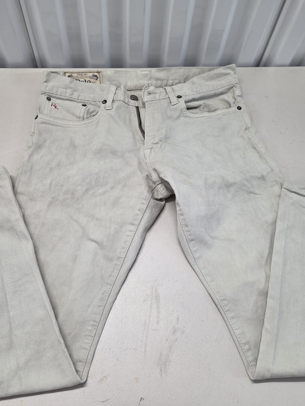 Polo Ralph Lauren Sullivan Slim Cream Jeans Men's Size 30x30